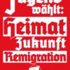 Jugend wählt: Heimat - Zukunft - Remigration - Aufkleber