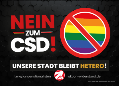Nein zum CSD! - Aufkleber – Bild 3