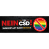 Banner "Nein zum CSD" 3 x 1 Meter (ohne Logo)