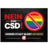 Nein zum CSD! - Aufkleber