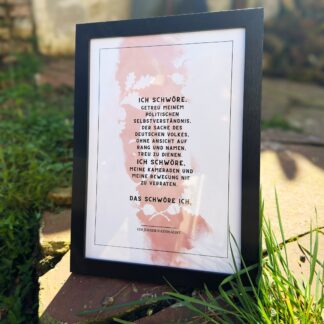 Unser Bekenntnis - mit Bilderrahmen!