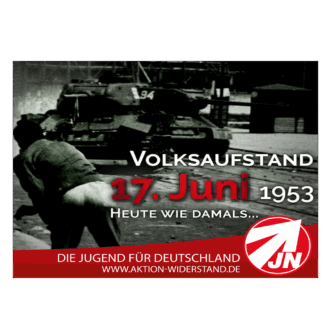 Volksaufstand 1953 - Aufkleber